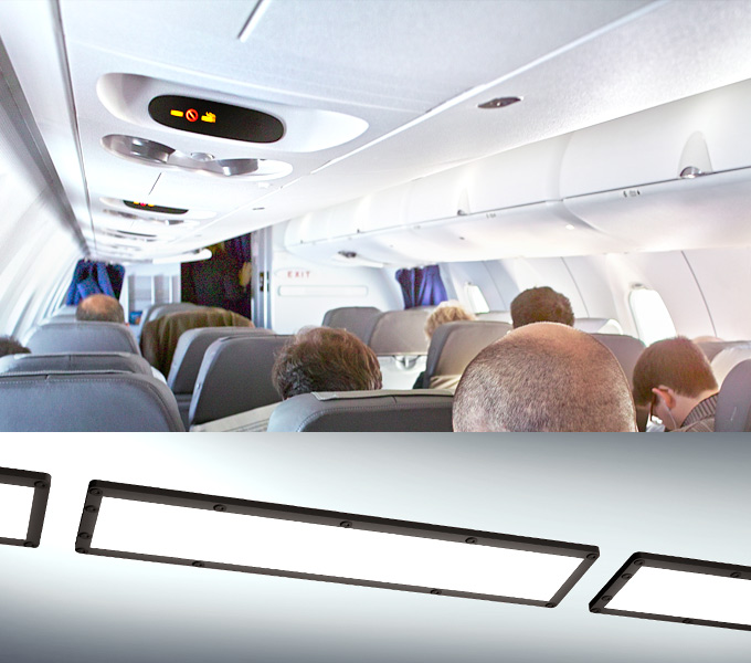 Custom Aircraft cabin illumination